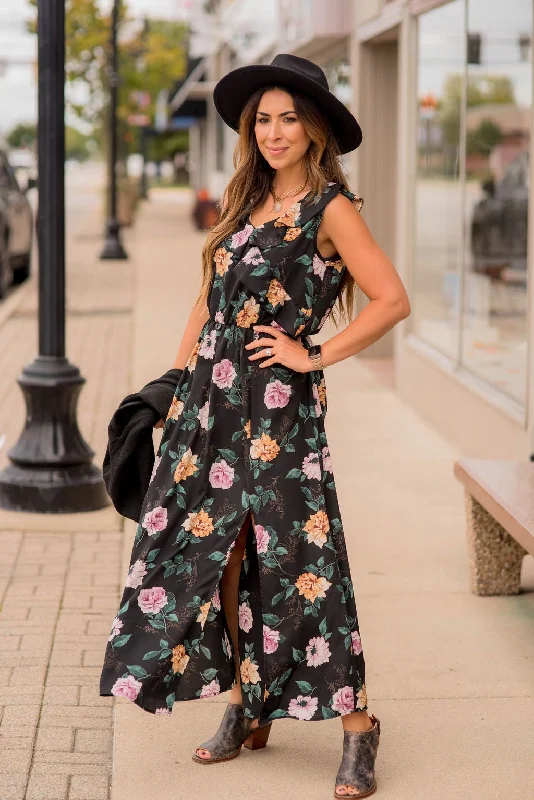 Cotton maxi dresses for a comfortable and everyday - wear optionTimeless Floral Maxi
