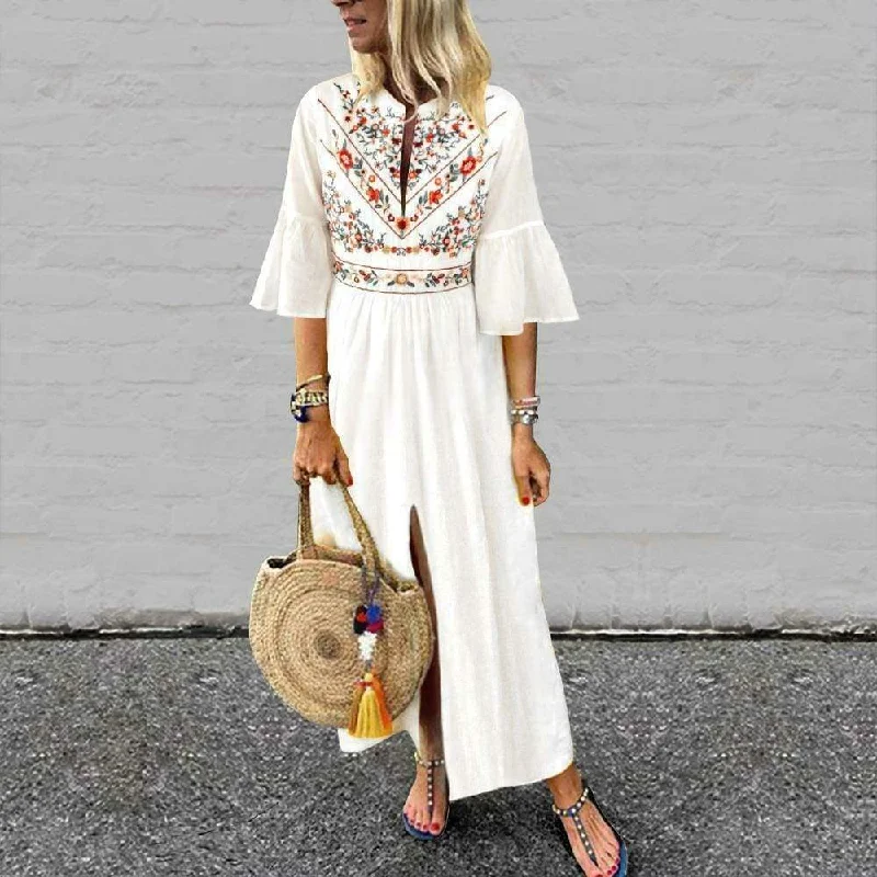 Maxi dresses with a belted empire waist for a more defined and flattering silhouetteFashionSierra - Women Fashion Boho Long Maxi Dress