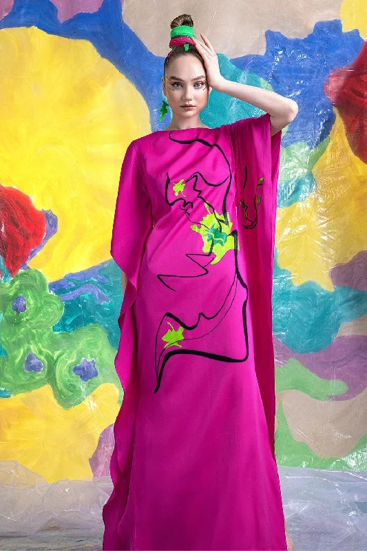 Polyester maxi dresses for easy - care and durabilityWesley Straight Boat Neck Satin Ankle Length Dress