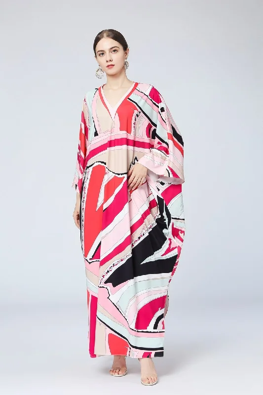 Maxi dresses with polka dot prints for a playful styleFashionSierra - Printed Elegant High Street Split Boho Maxi Dresse