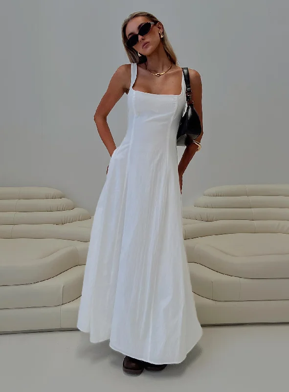 Sequined maxi dresses for formal evening galasYou Can Maxi Dress White