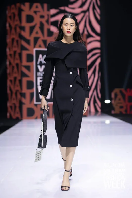 Midi dresses with tassel accents for a bohemian and free - spirited styleAlicia Long Sleeves Dress