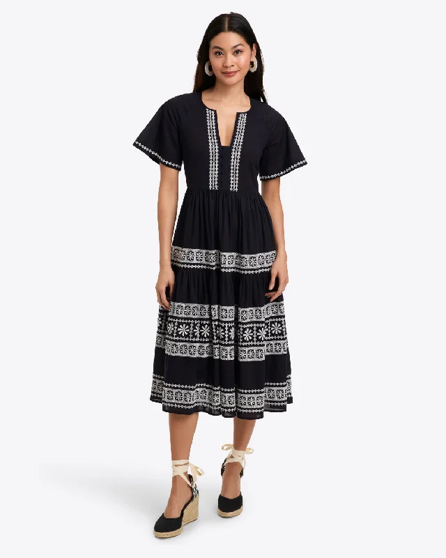 Midi dresses with side slits for a sexy and elegant appearanceCarlene Dress