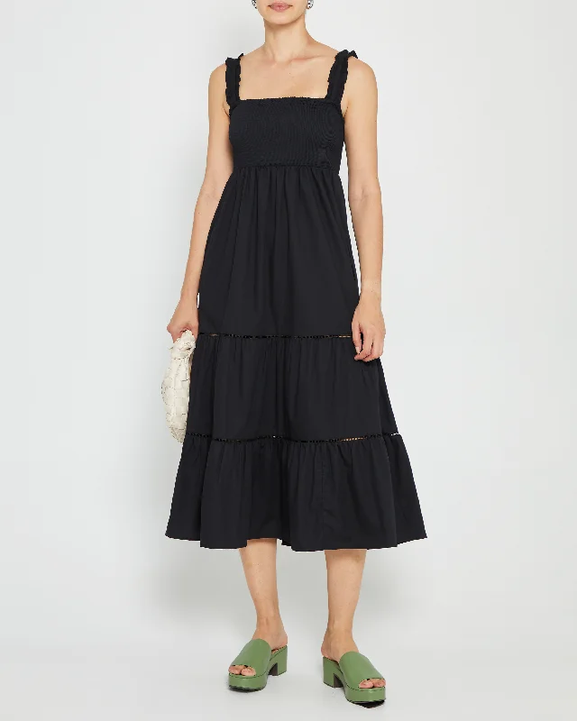 Midi dresses with abstract art prints for an artistic statementColette Cotton Dress