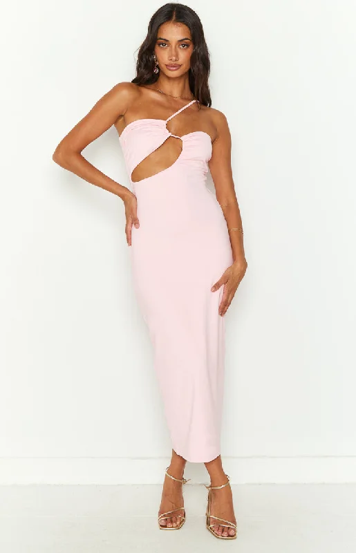 Midi dresses with ruched bodices for a feminine and fitted feelKoopyr Pink Midi Dress
