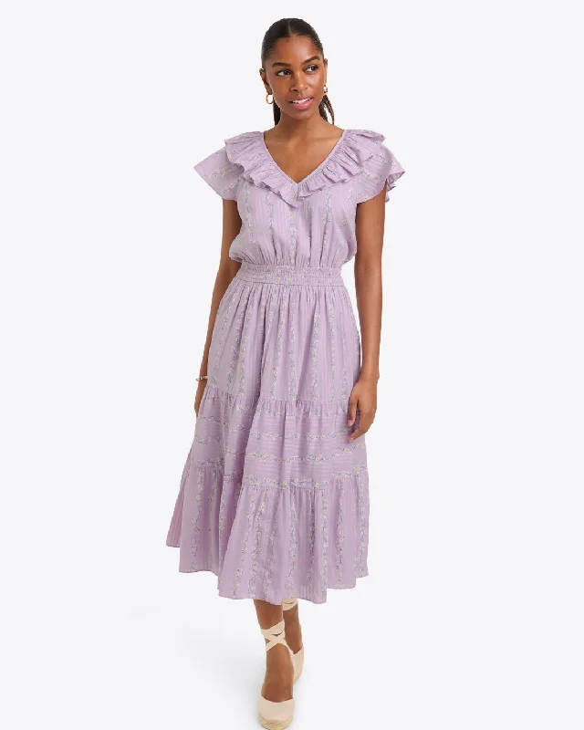 A - line midi dresses with floral prints for spring brunchesMarie Midi Dress