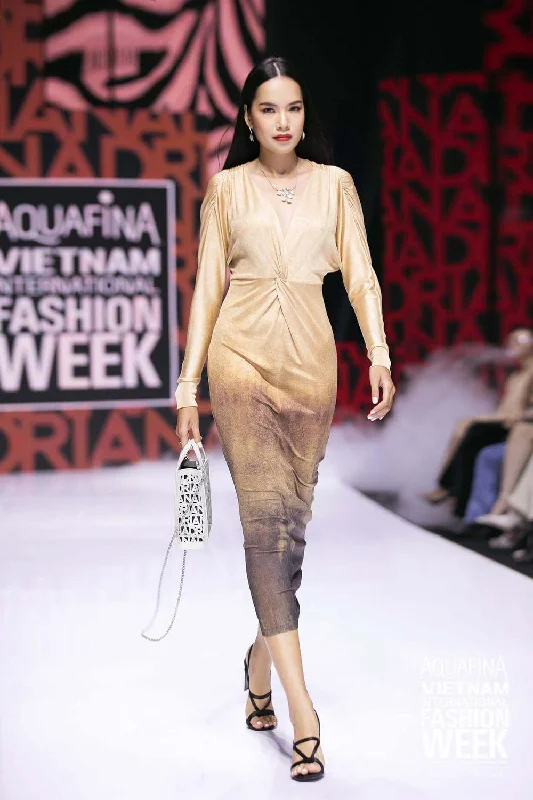 Sheath midi dresses with beaded embellishments for a formal occasionRashidi Twisted Dress