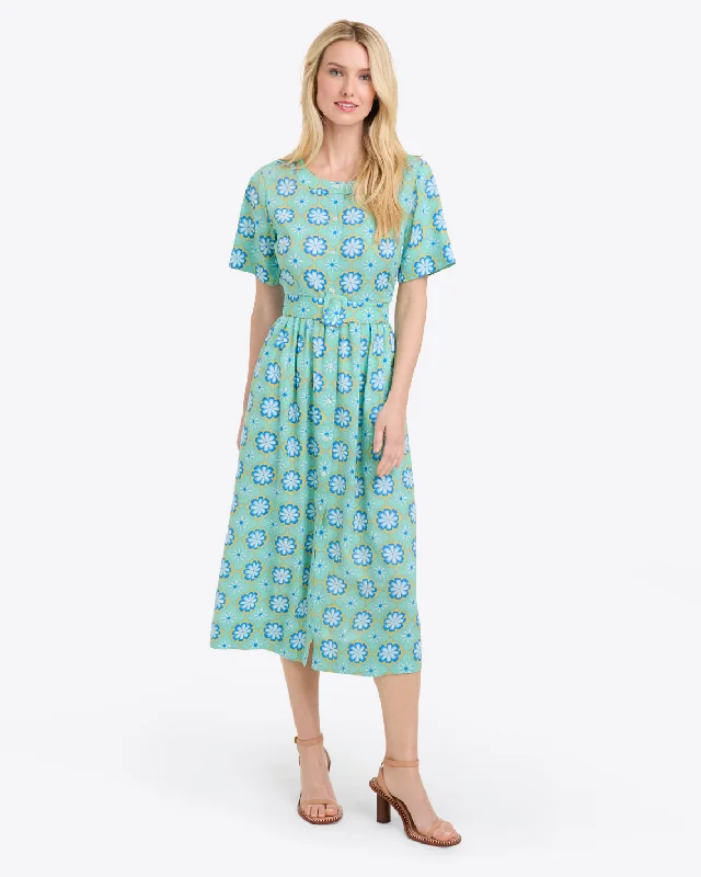 Midi dresses with pom - pom trims for a playful and festive lookTallulah Dress
