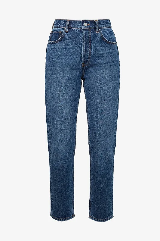 Plus - size women jeans for a comfortable and stylish fitAnine Bing Sonya Jean in Mid Indigo