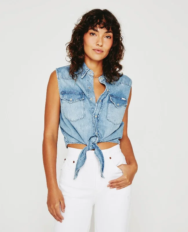 Embroidered Denim Top with Intricate PatternsAG Jeans Jordy Vest - Venice Canal