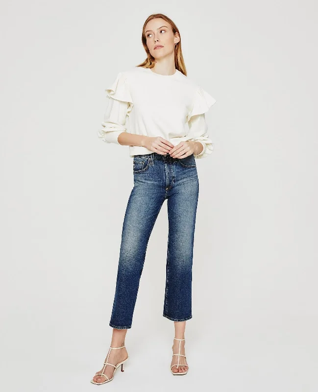 Denim Top with a Collared Neckline for a Preppy StyleAG Jeans Kinsley - Viewpoint