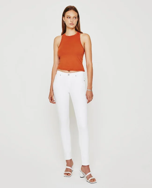 Sleeveless Denim Top for a Cool Summer LookAG Jeans Prima in White