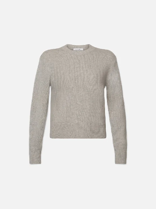 Acid - wash women jeans with a retro finishCashmere Clean Crew -- Light Heather Grey