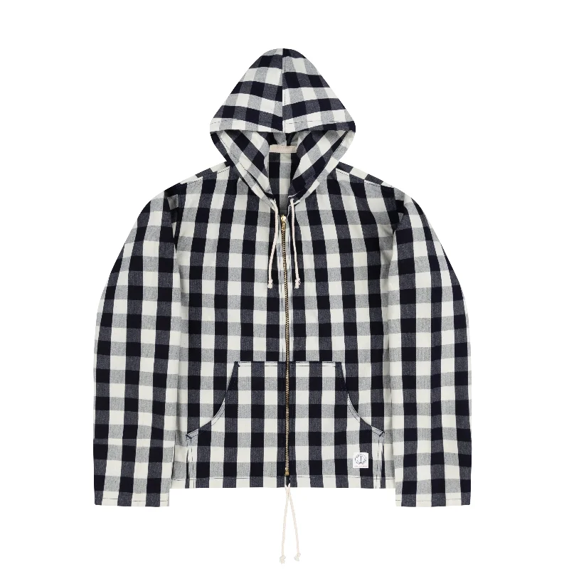 Skinny women jeans with a form - fitting designLOT 31 INDIGO CHECK HOODIE