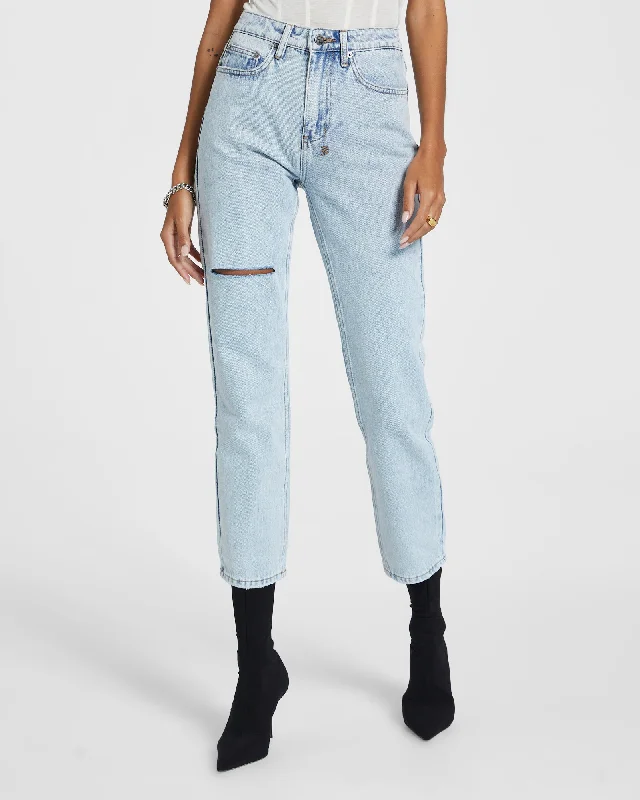 Studded Denim Top for a Glamorous and Bold StyleNINE O MUSE SLASH