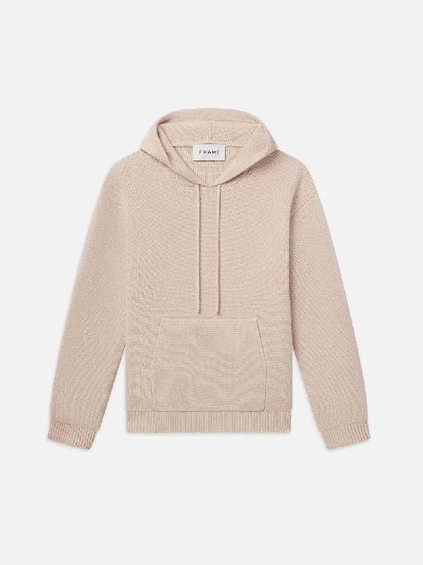 Cropped Denim Top to Pair with High - Waisted BottomsSilk Blend Hoodie Sweater -- Off White Cropped Denim Top to Pair with High - Waisted BottomsSilk Blend Hoodie Sweater -- Off White