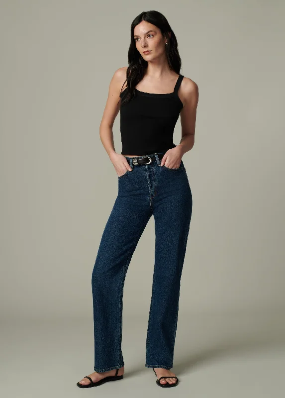 Fringed Denim Top with a Bohemian FlairTHE MARGOT