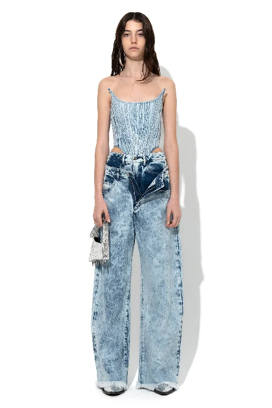 Women's zipper - detail fashion pants Jeggings women jeans combining the comfort of leggings and style of jeans ACID WASH DENIM DOUBLE WAIST BOYFRIEND TROUSERS