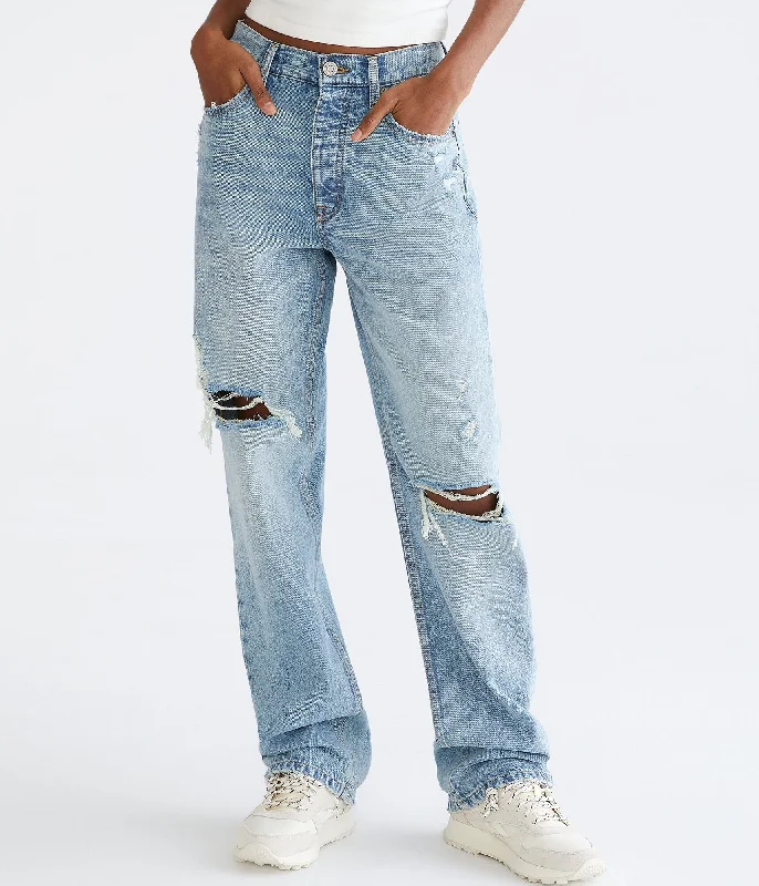 Women's pants for job interviews Skinny women jeans with a form - fitting design Aeropostale High-Rise Baggy Jean Women's pants for job interviews Skinny women jeans with a form - fitting design Aeropostale High-Rise Baggy Jean