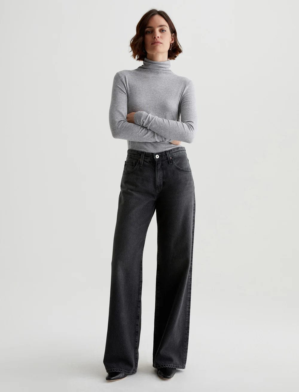 Women's suede fashion pants Jeggings women jeans combining the comfort of leggings and style of jeans Adira Low Rise Baggy Jean