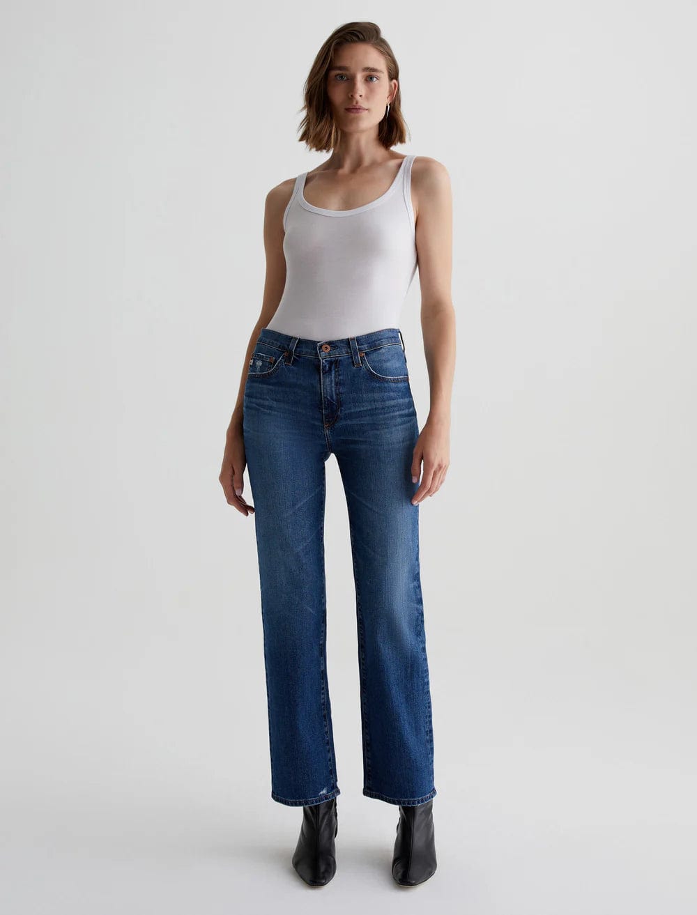 Women's paisley bohemian pants Embroidered women jeans with intricate patterns Brinley Midrise Straight