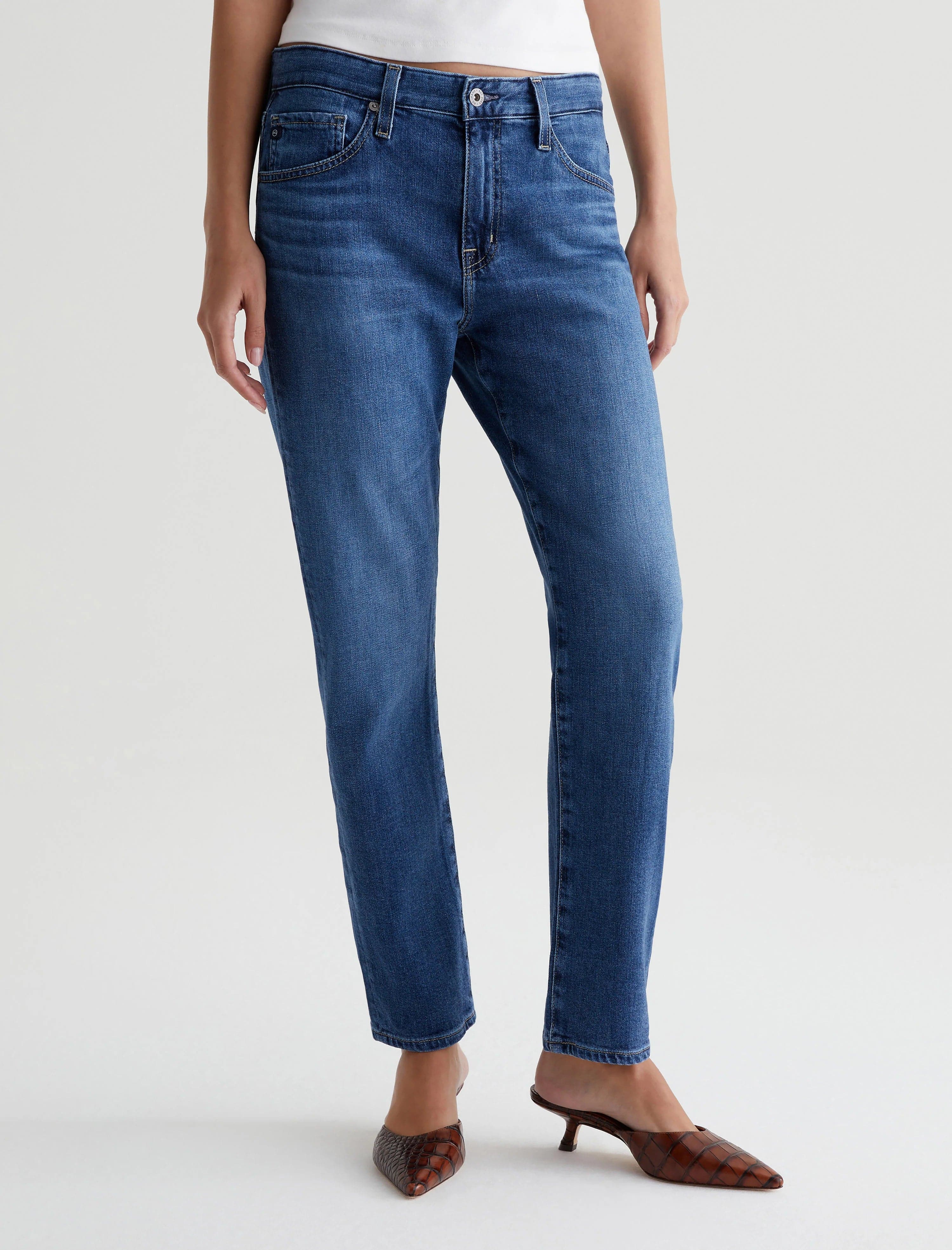 Women's linen summer pants High - rise flare women jeans for a 70s - inspired look Ex Boyfriend Jean - Durham