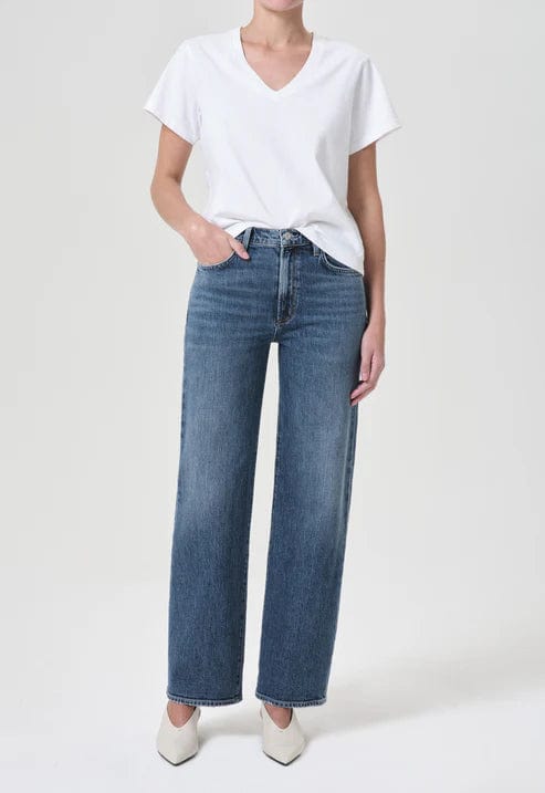 Women's sequined party pants Mom jeans for a nostalgic and casual look Harper Mid Rise Relax Straight - Fix
