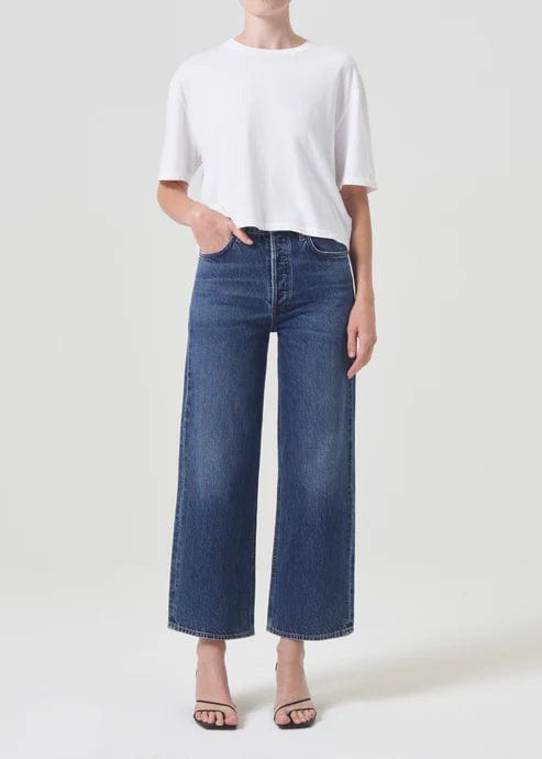 Women's pants with hidden pockets Embellished women jeans with studs or rhinestones for a glamorous touch Ren Hi Rise Wide Leg Jean - Control