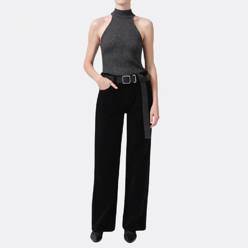 Women's unisex - style casual pants Ripped women jeans for a rebellious and fashion - forward style Annina 33 Zip Fly Corduroy (Black) Women's unisex - style casual pants Ripped women jeans for a rebellious and fashion - forward style Annina 33 Zip Fly Corduroy (Black)
