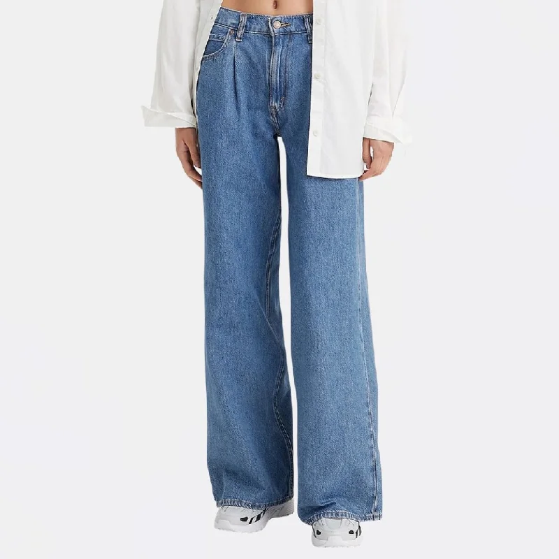 Women's summer - weight linen pants High - waisted women jeans for a flattering silhouette Baggy Dad Wide Leg Jeans (Cause And Effect) Women's summer - weight linen pants High - waisted women jeans for a flattering silhouette Baggy Dad Wide Leg Jeans (Cause And Effect)
