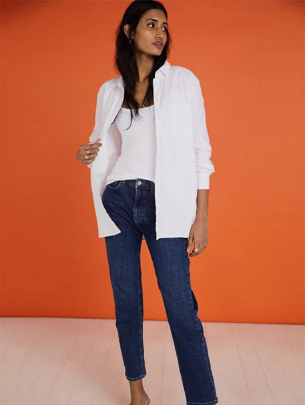 Women's senior - friendly lounge pants Embroidered women jeans with intricate patterns Baukjen Organic Cotton Slim Leg Jeans | Mid Indigo Women's senior - friendly lounge pants Embroidered women jeans with intricate patterns Baukjen Organic Cotton Slim Leg Jeans | Mid Indigo