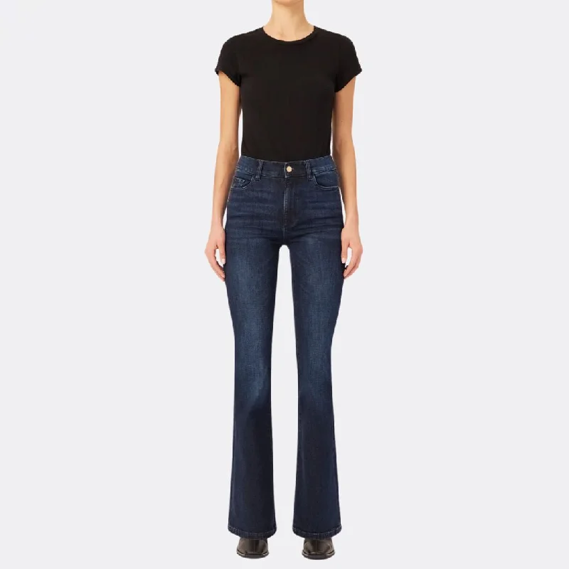 Women's printed floral pants High - waisted women jeans for a flattering silhouette Bridget Boot Women's printed floral pants High - waisted women jeans for a flattering silhouette Bridget Boot