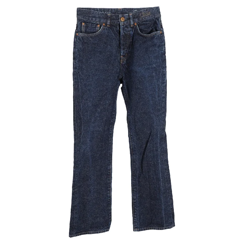 Women's skinny jeans pants High - waisted women jeans for a flattering silhouette Chloé High-Waisted Wide-Leg Jeans in Blue Cotton Denim Women's skinny jeans pants High - waisted women jeans for a flattering silhouette Chloé High-Waisted Wide-Leg Jeans in Blue Cotton Denim