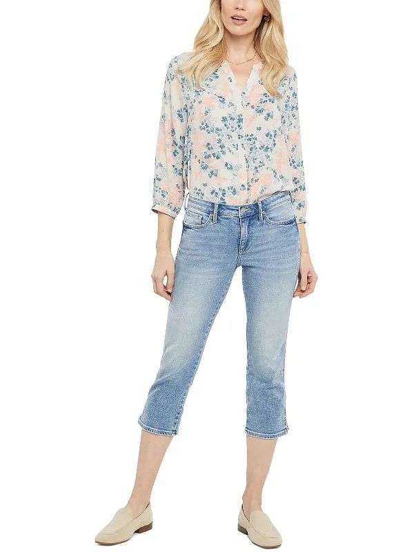 Women's silk evening pants Stretch women jeans for enhanced mobility and comfort Chloe Womens High Rise Cropped Capri Jeans Women's silk evening pants Stretch women jeans for enhanced mobility and comfort Chloe Womens High Rise Cropped Capri Jeans