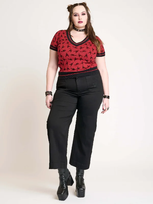 Women's belt - looped work pants Stretch women jeans for enhanced mobility and comfort Cropped Wide Leg Jeans Women's belt - looped work pants Stretch women jeans for enhanced mobility and comfort Cropped Wide Leg Jeans