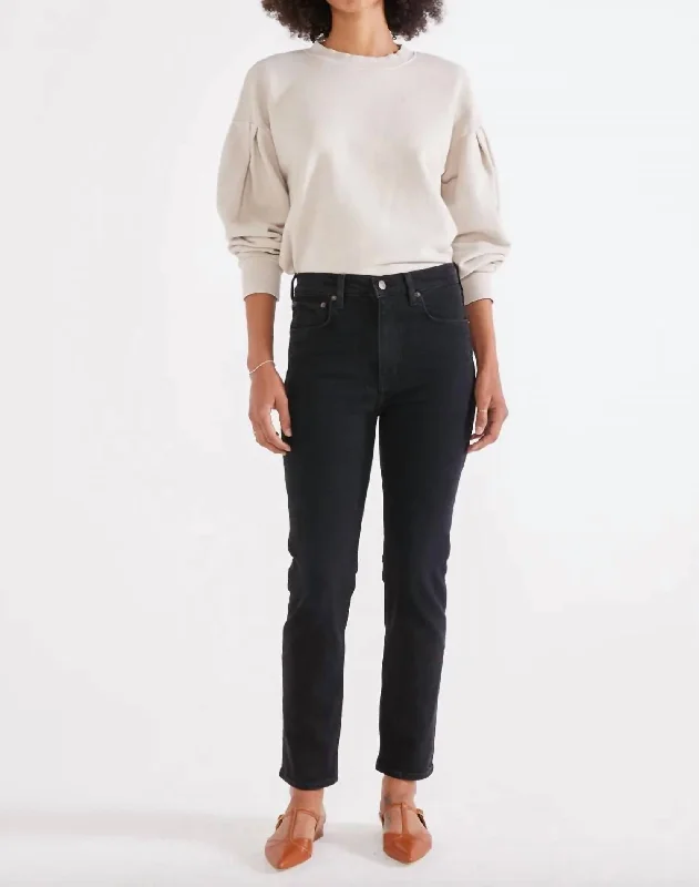 Women's pants with hidden pockets Embellished women jeans with studs or rhinestones for a glamorous touch Easton Slim Denim In Onyx Women's pants with hidden pockets Embellished women jeans with studs or rhinestones for a glamorous touch Easton Slim Denim In Onyx