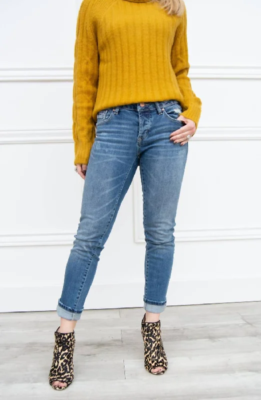 Women's low - rise denim pants Distressed women jeans for a trendy and edgy look Erin Slim Straight Ankle Jean In Reeve Women's low - rise denim pants Distressed women jeans for a trendy and edgy look Erin Slim Straight Ankle Jean In Reeve