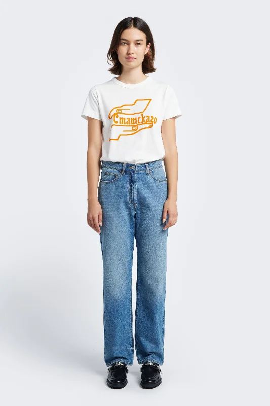 Women's pants for family gatherings Embroidered women jeans with intricate patterns Evade Straight Leg Jean Mid Blue Fade Women's pants for family gatherings Embroidered women jeans with intricate patterns Evade Straight Leg Jean Mid Blue Fade