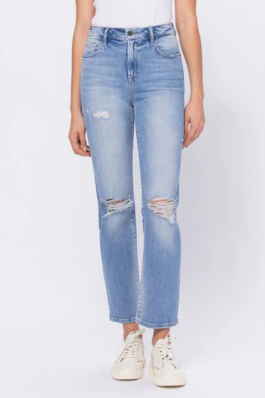 Women's pants for business trips Bootcut women jeans to complement various shoe styles Hidden Jeans Light Wash Classic Straight Jeans