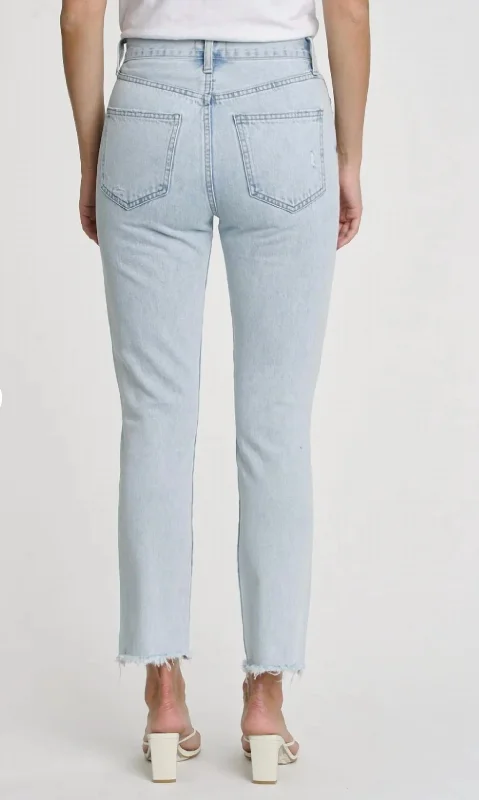 Women's pants for garden parties Colored women jeans in vibrant hues like red and yellow Keaton High Rise Straight Jean In Rennie Women's pants for garden parties Colored women jeans in vibrant hues like red and yellow Keaton High Rise Straight Jean In Rennie