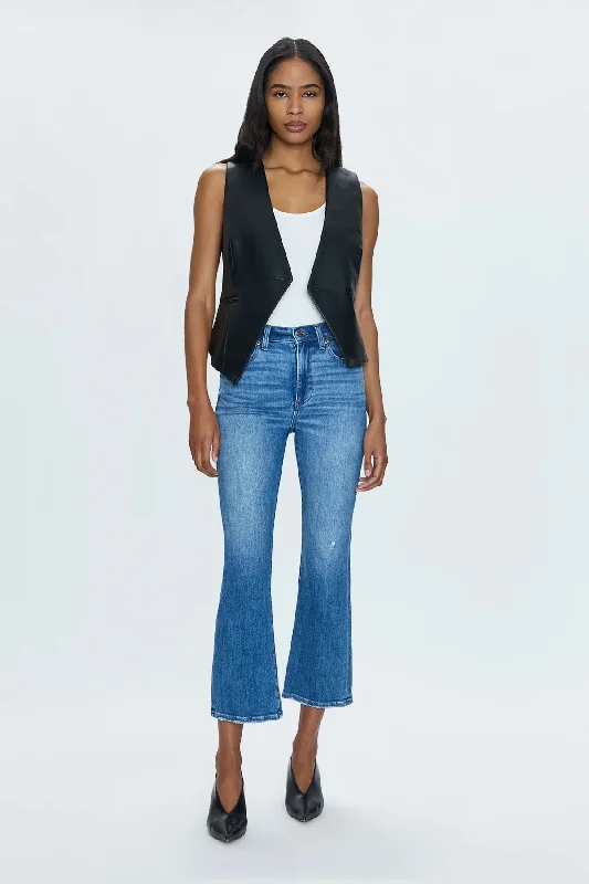 Women's pants with hidden pockets Embellished women jeans with studs or rhinestones for a glamorous touch Lennon High Rise Crop Boot