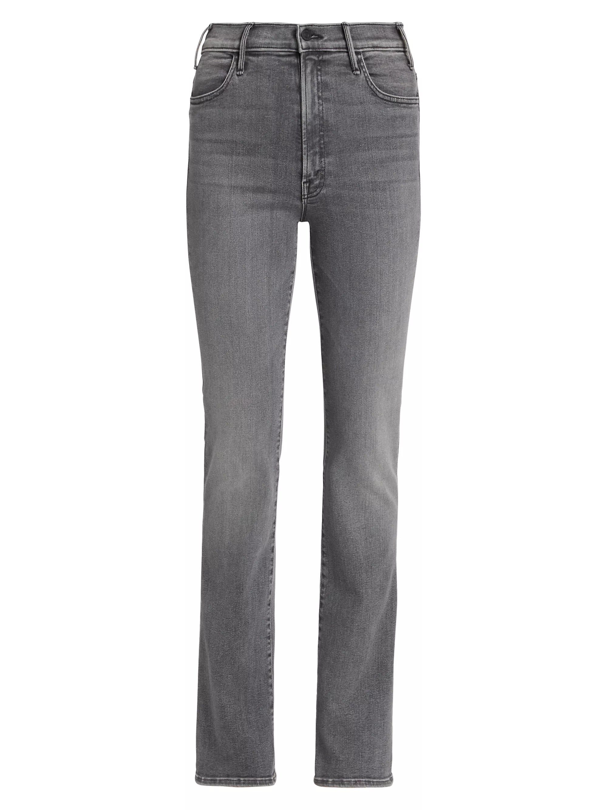 Women's pleated office pants Dark - wash women jeans for a sophisticated and slimming effect MOTHER DENIM LIL HUSTLER HEEL