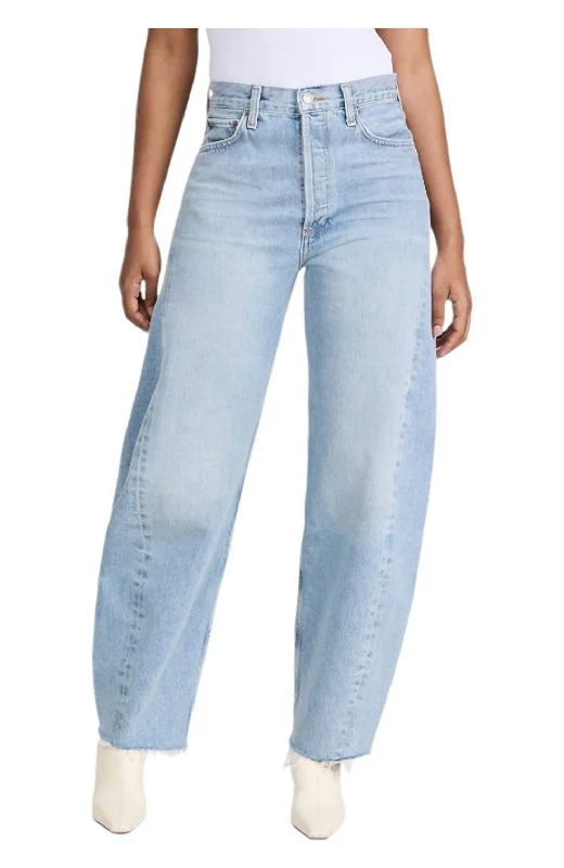 Women's cotton jogger pants Acid - wash women jeans with a retro finish Luna High Rise Pieced Taper 27.5" Jeans In Void Women's cotton jogger pants Acid - wash women jeans with a retro finish Luna High Rise Pieced Taper 27.5" Jeans In Void