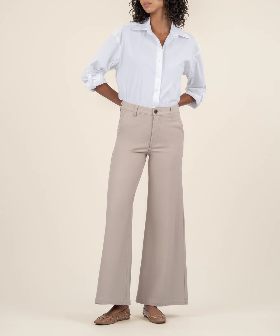 Women's polka - dot dressy pants Distressed women jeans for a trendy and edgy look Meg Wide Leg Trouser