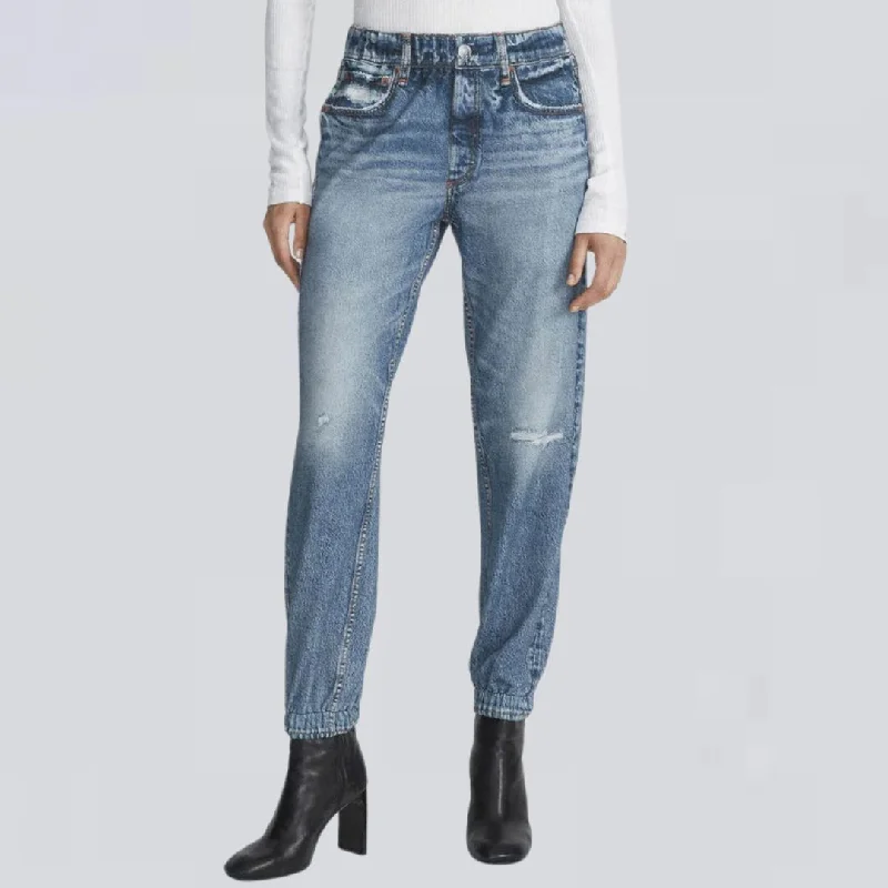 Women's pants for swimming (board shorts style) High - rise flare women jeans for a 70s - inspired look Miramar Jogger (Lynn) Women's pants for swimming (board shorts style) High - rise flare women jeans for a 70s - inspired look Miramar Jogger (Lynn)
