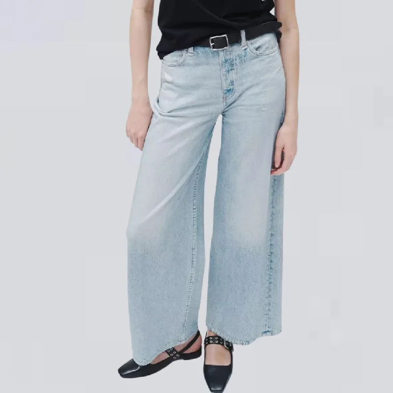 Women's spring - fresh floral pants Skinny women jeans with a form - fitting design Miramar Sofie Ankle Wide-Leg (Meadow Blue) Women's spring - fresh floral pants Skinny women jeans with a form - fitting design Miramar Sofie Ankle Wide-Leg (Meadow Blue)