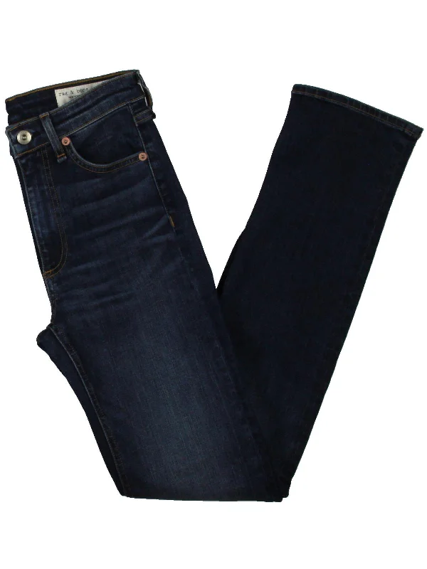 Women's eco - friendly organic pants Mom jeans for a nostalgic and casual look Nina Womens High Rise Dark Wash Cigarette Jeans Women's eco - friendly organic pants Mom jeans for a nostalgic and casual look Nina Womens High Rise Dark Wash Cigarette Jeans