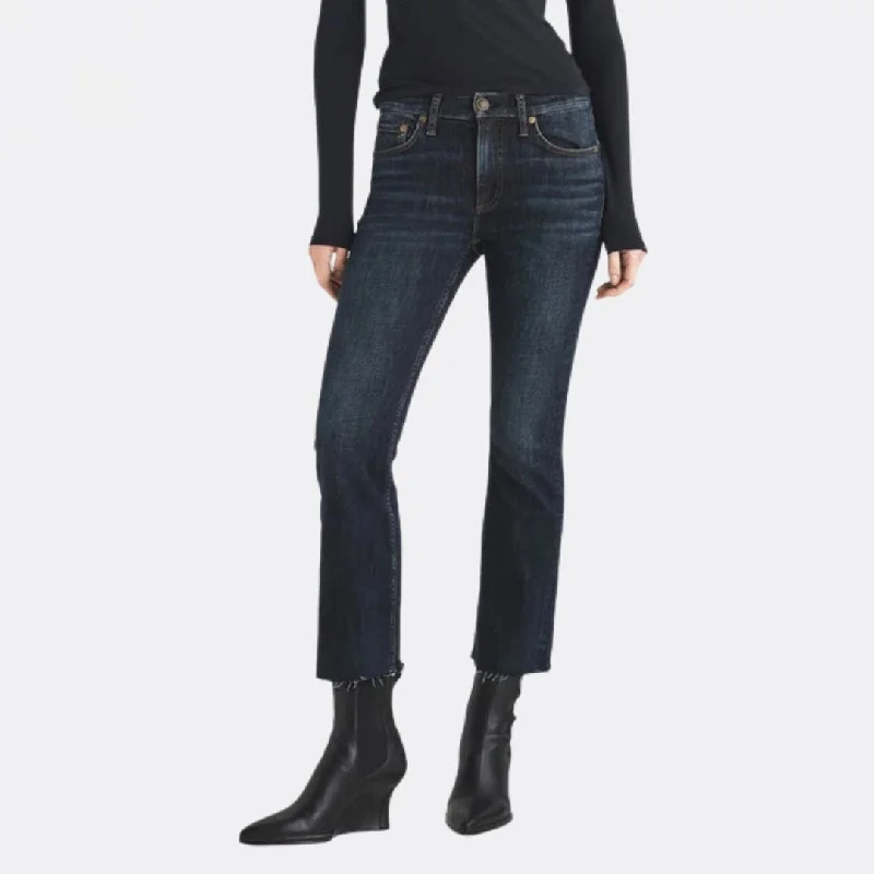 Women's pants for music festivals Ripped women jeans for a rebellious and fashion - forward style Peyton Mid-Rise Ankle Bootcut (Sienna) Women's pants for music festivals Ripped women jeans for a rebellious and fashion - forward style Peyton Mid-Rise Ankle Bootcut (Sienna)
