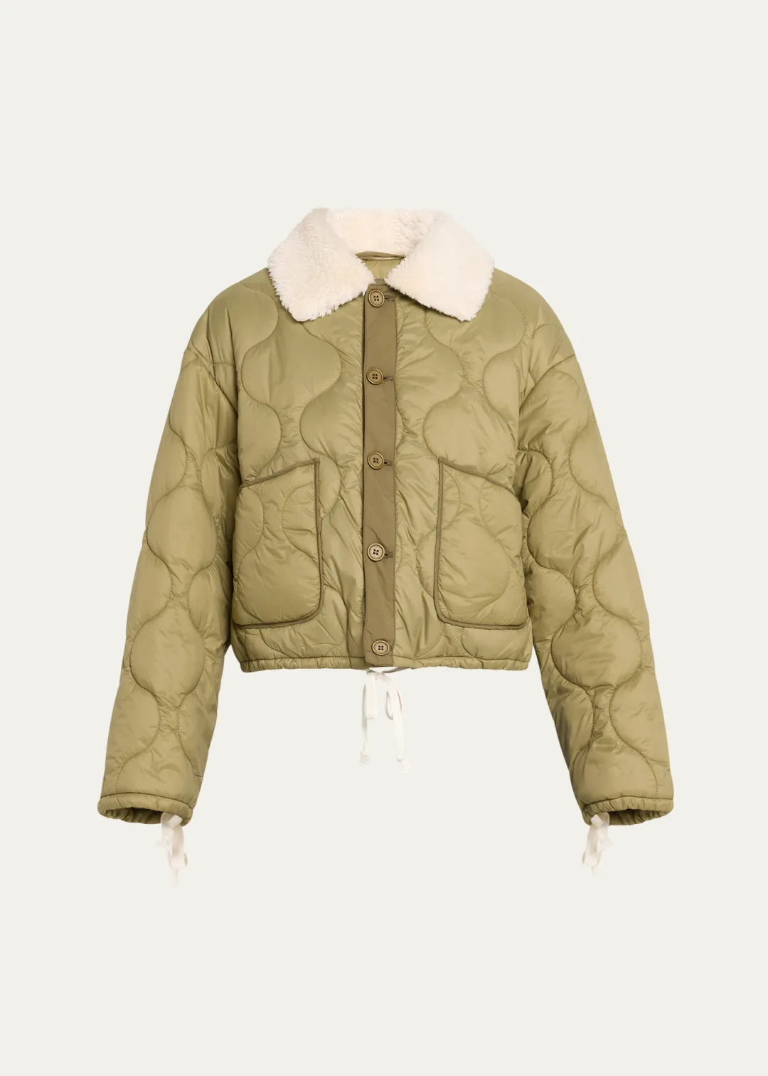 Women's pants for theme park visits Mom jeans for a nostalgic and casual look MOTHER DENIM THE ARMY BRAT JACKET