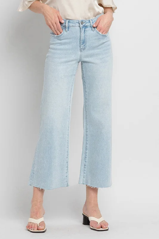 Women's tall - length straight pants Skinny women jeans with a form - fitting design The Florence Wide Leg Jeans